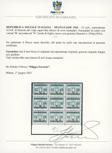 1943 - 25 cent., soprastampa ... 