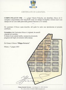 1946 - 1 z. grigio Vittorie ... 