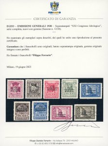 1930 - Congresso Idrologico, serie ... 
