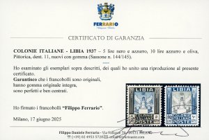 1937 - 5 lire e 10 lire Pittorica, ... 