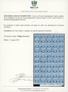 1892 - 5 cent. su 10 cent. ... 