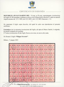 1892 - 10 cent. su 20 cent. ... 