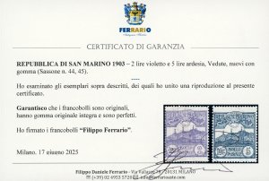 1903 - Cifra o veduta, serie ... 