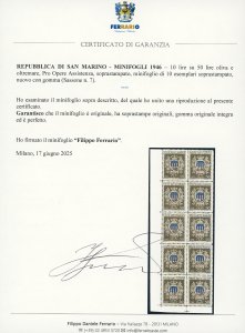 1946 - 10 lire su 50 lire Pro ... 