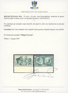 1941 - 25 cent. e 50 cent. Asse ... 