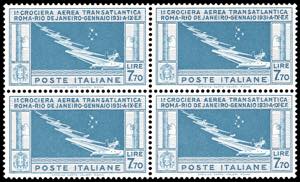 1930 - 7,70 lire Crociera Balbo (25), buona ... 