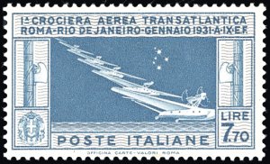 1930 - 7,70 lire Crociera Balbo (25), nuovo, ... 