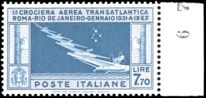 1930 - 7,70 lire Crociera Balbo (25), ... 