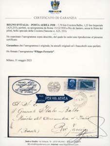 1930 - 7,70 lire Crociera Balbo, ... 