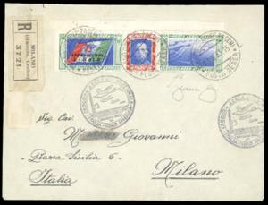 1933 - 5,25 + 44,75 lire Trittico I-BALB ... 