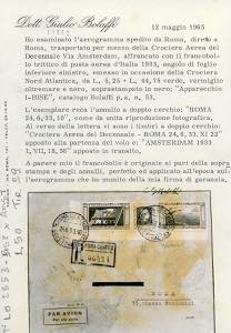 1933 - 5,25 + 44,75 lire Trittico ... 