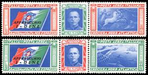 1933 - Trittici I-DINI (51F/52F), gomma ... 