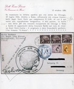 CROCIERA BALBO, TAPPA CHICAGO-ROMA ... 