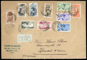 1934 - Mondiali di calcio, serie completa di ... 