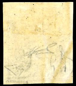 1850 - 30 cent. bruno, I tipo, ... 