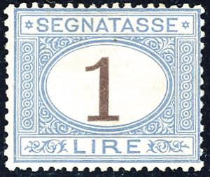 1870 - 1 lira azzurro chiaro e bruno (11), ... 