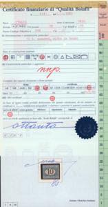 1874 - 10 lire azzurro e bruno ... 