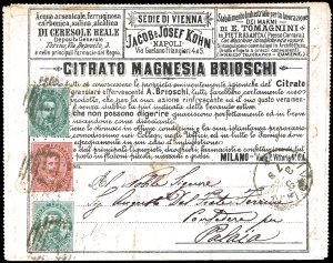 FRANCALETTERE 1889 - 4 cent. su 5 cent. ... 