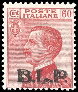 1922 - 60 cent., soprastampa BLP del II tipo ... 