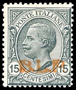 1923 - 15 cent. soprastampa BLP del III tipo ... 