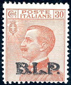 1923 - 30 cent. bruno arancio, soprastampa ... 