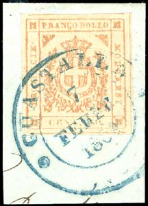1859 - 80 cent. bistro arancio (18), ... 