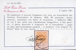 1859 - 80 cent. bistro arancio ... 