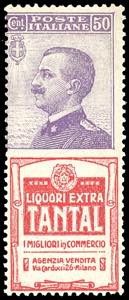 1924 - 50 cent. Tantal (18), nuovo, gomma ... 