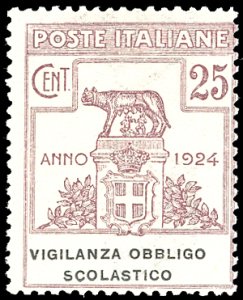 VIGILANZA OBBLIGO SCOLASTICO 1924 - 25 cent. ... 