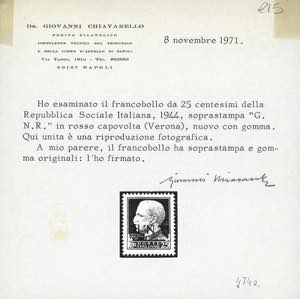 1944 - Soprastampati G.N.R., ... 