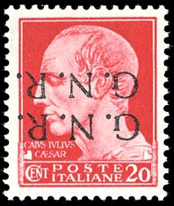 1944 - 20 cent., soprastampa G.N.R. di ... 