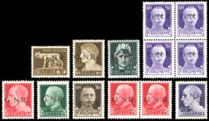 1943 - 5 cent., 10 cent., 15 cent., 20 ... 