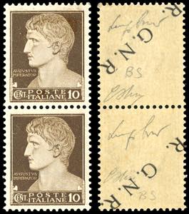 1943 - 10 cent., soprastampa G.N.R. di ... 