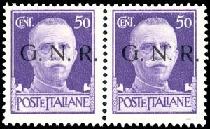 1943 - 50 cent., soprastampa G.N.R. di ... 
