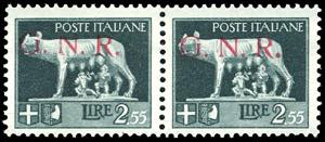 1943 - 2,55 lire, soprastampa G.N.R. di ... 