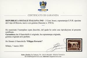 1943 - Soprastampa G.N.R. di ... 