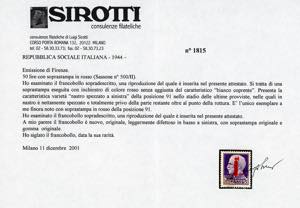 1944 - 50 lire, soprastampato ... 