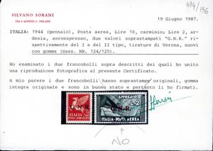 1944 - Soprastampati G.N.R., ... 