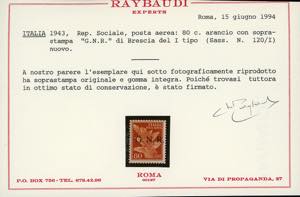 1943 - Soprastampati G.N.R. di ... 