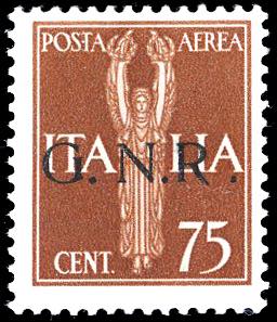 1943 - 75 cent., soprastampa G.N.R. di ... 