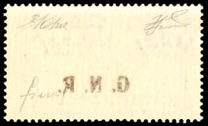 1943 - 2 lire ardesia, soprastampa ... 