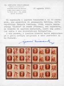 1944 - 30 cent. soprastampa fascio ... 