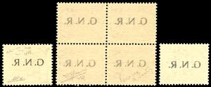 1944 - 5 cent., 50 cent. blocco di ... 