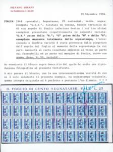 1944 - 25 cent., soprastampa ... 