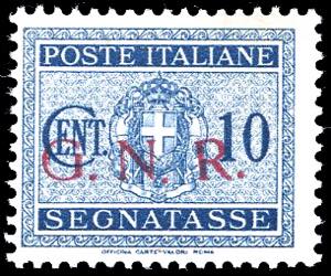 1943 - 10 cent., soprastampa G.N.R. di ... 