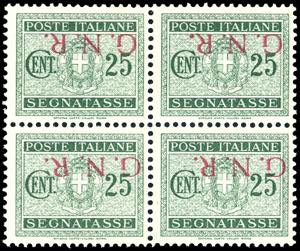 1943 - 25 cent., soprastampa G.N.R. di ... 