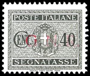 1943 - 40 cent., soprastampa G.N.R. di ... 