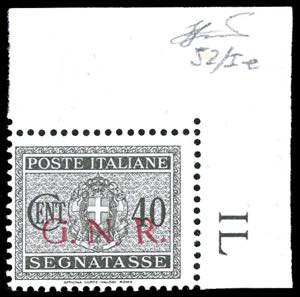 1943 - 40 cent., soprastampa G.N.R. di ... 