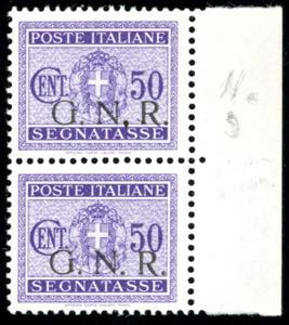 1943 - 50 cent. soprastampa G.N.R. di ... 