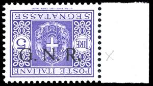 1943 - 5 lire, soprastampa G.N.R. di ... 